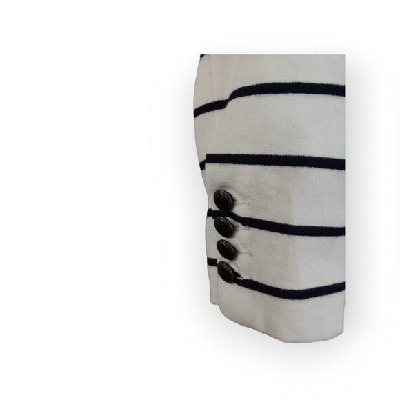 LAND'S End Nautical Knit blazer size 6 - Picture 3 of 4